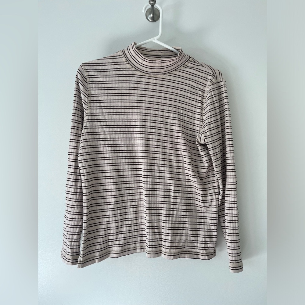 Women’s striped turtleneck